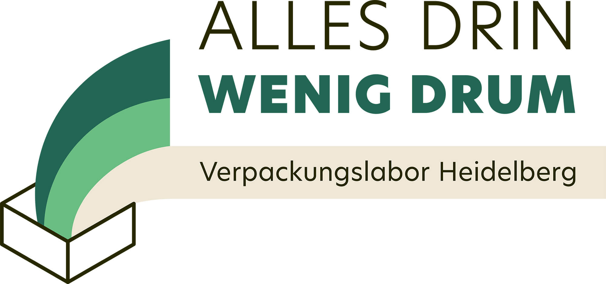 Logo Alles drin wenig drum | Projekt innoredux, Verpackungslabor Heidelberg | Design Daniela Leitner |