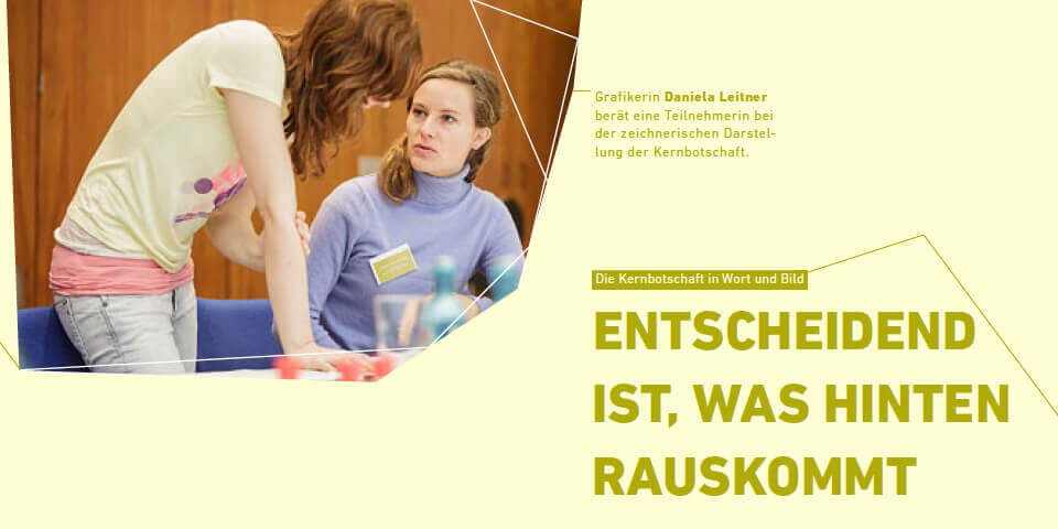 Doku 8. Forum Wissenschaftskommunikation | Kernbotschaft in Wort und Bild | Workshop Daniela Leitner